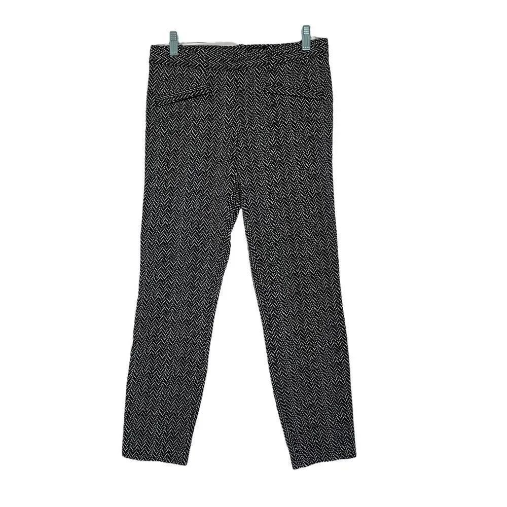 Gap Black & White Ankle Stretch Pants - 4R
